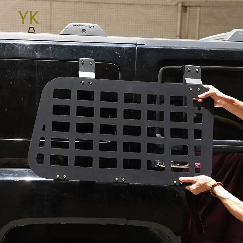 

For Hummer H3 2005-2009 Aluminum Alloy Black Car Trunk Side Window Hanging Bag Frame Car Accessories