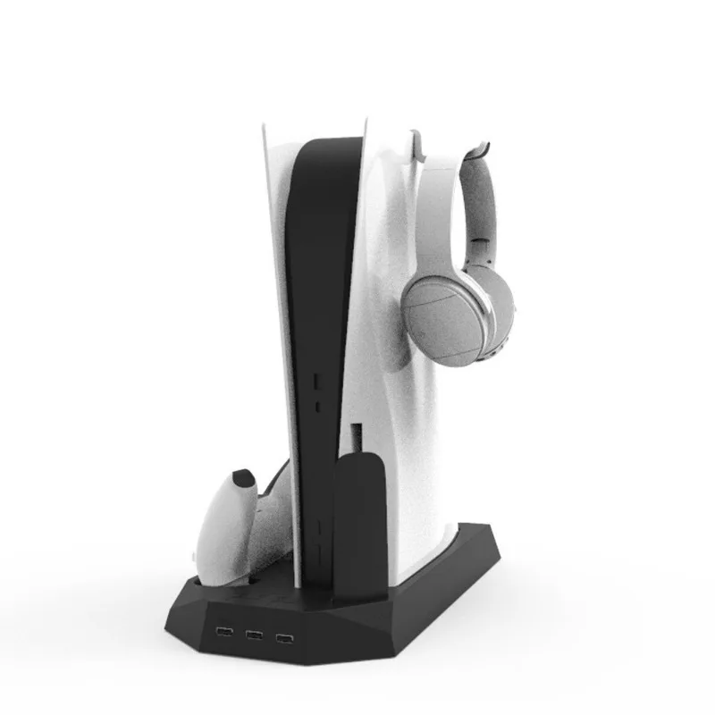 YH-55 for PS5 Bracket with Cooling Station and Dual Controller Charging Station for PS5 Gamepad Charging Dock Station