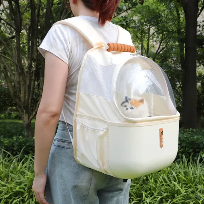 

Large Capacity Outdoor Backpack for Pets Portable Transparent Cat Dog Small Dog Rabbit Pet Backpack Currency Breathable