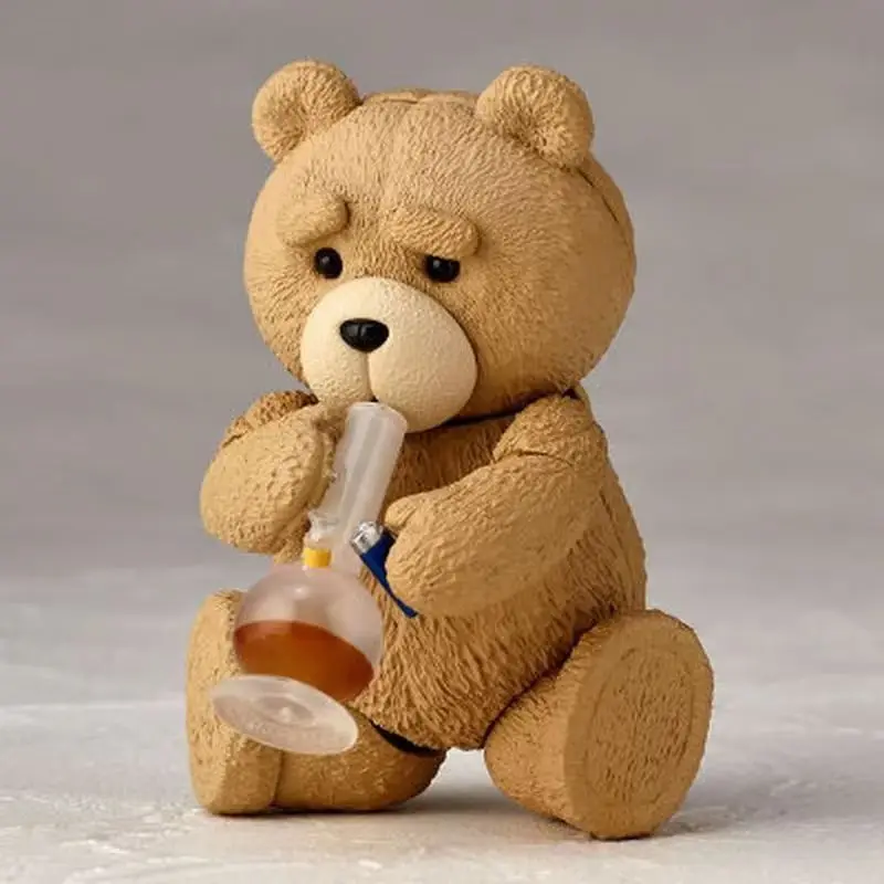 Yamaguchi Style Teddy Bear Ted2 Profanity Revoltech No.006 Bear Cheap Bear Joint Movable Model Doll Toy Figurine Kids Xmas Gifts