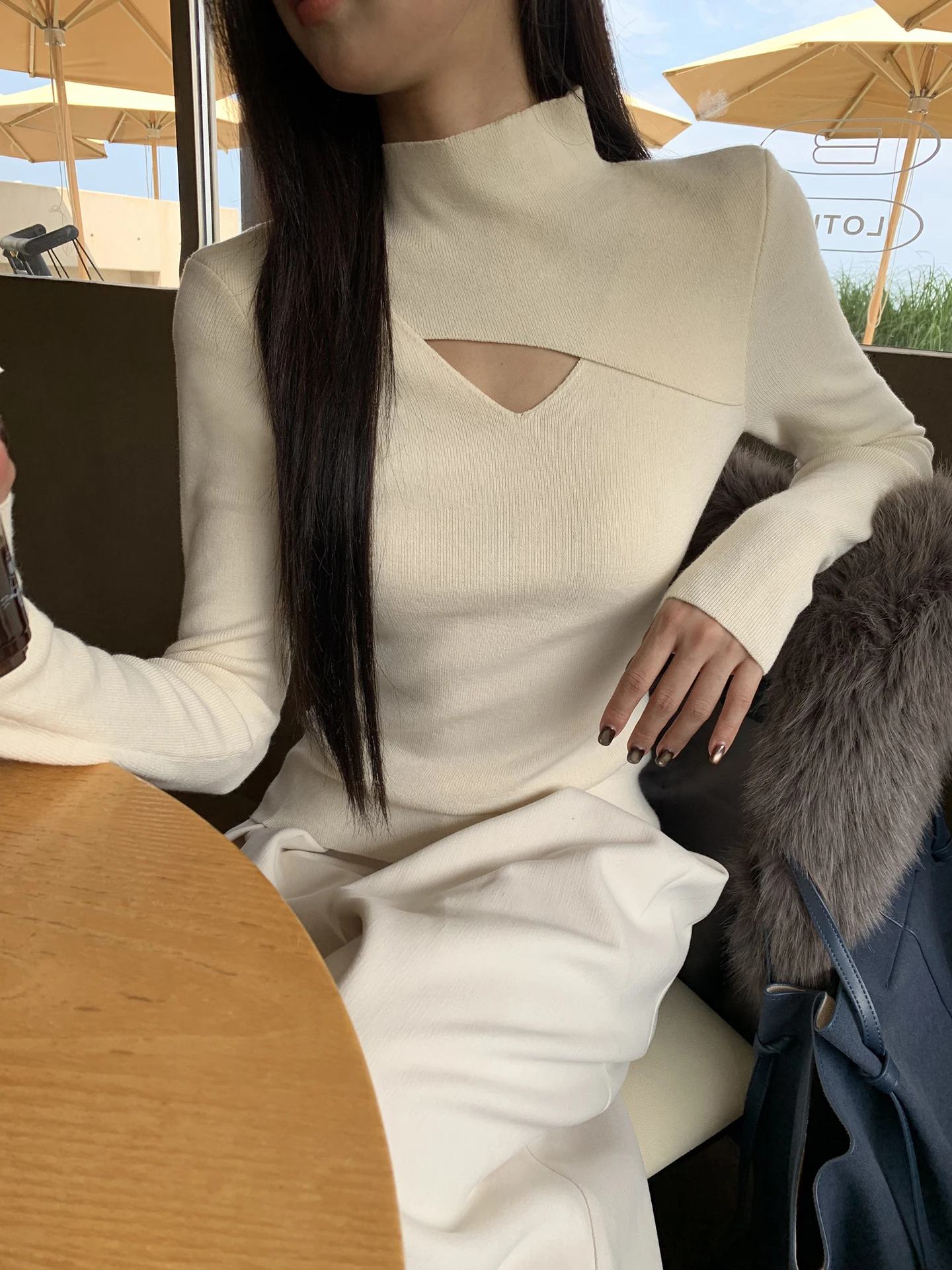 

Slim Fit Women's Knitwear Sweater Autumn Winter Inner Wear Casual High End Design Top Small ence Suitable for Outer Wear