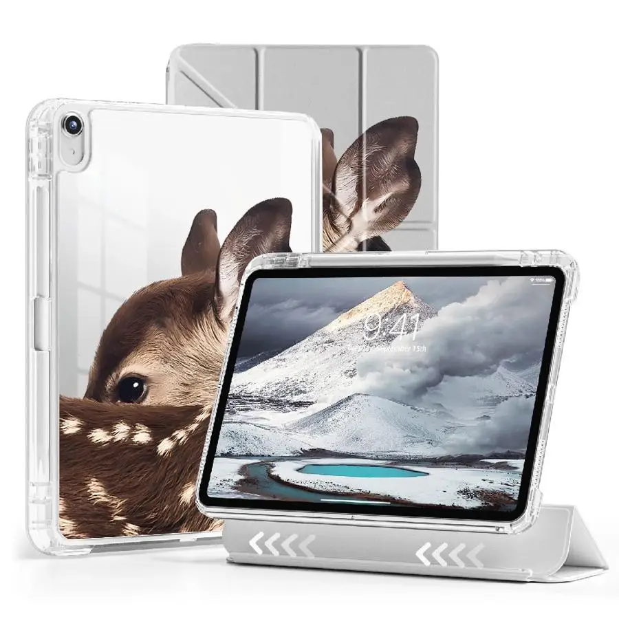 

Vintage Brown Deer Tablet Case For iPad Pro 2025 11th 10th 9th 8th 7th 12.9inch Mini 6 7 Air 4 5 M3 M2 M4 11inch Holder Cover