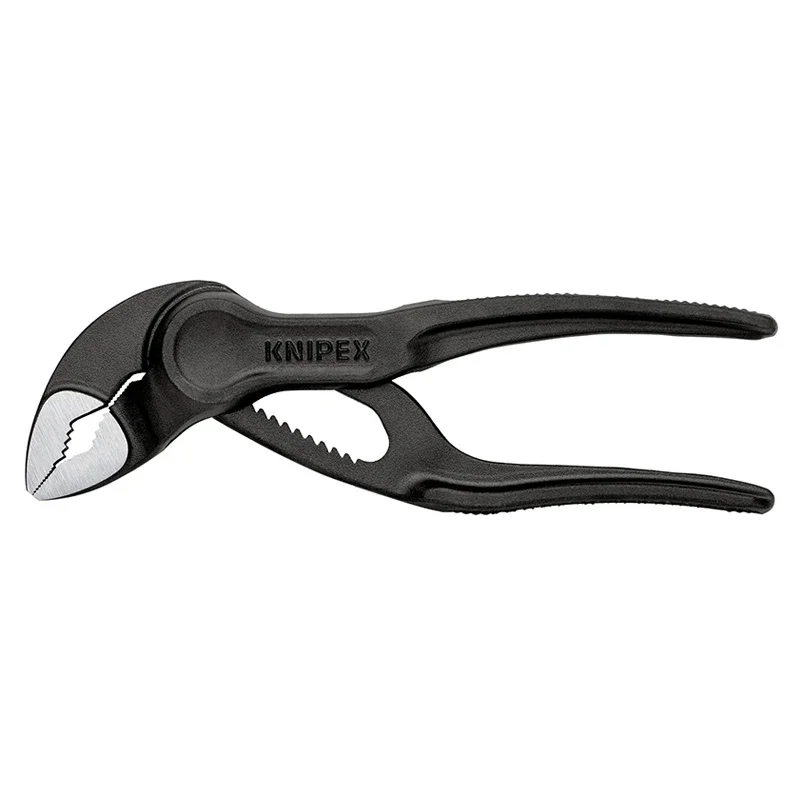 KNIPEX Cobra XS Mini pinza per pompa acqua 4 pollici pinza per tubi di precisione con una sola mano 11 posizioni di regolazione rapida 8700100