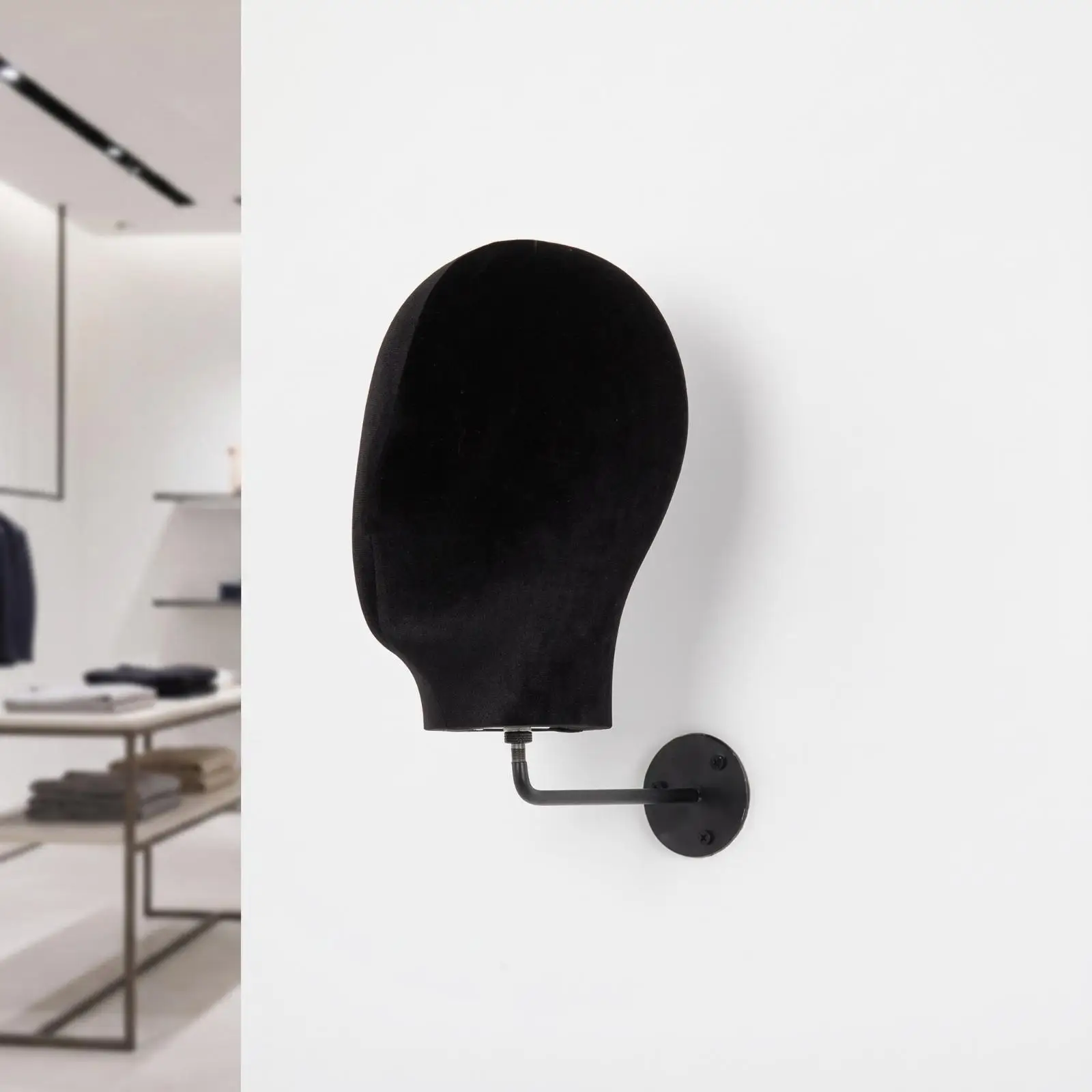 Wall-Mounted Mannequin Head Sturdy Mannequin Head with Wall Mount Professional