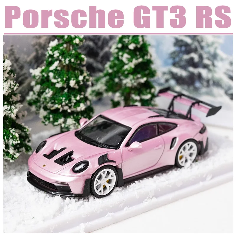 

MJ 1/64 Porsche 911 992 GT3 RS Christmas Edition Alloy Toy Diecast Metal Model Gift