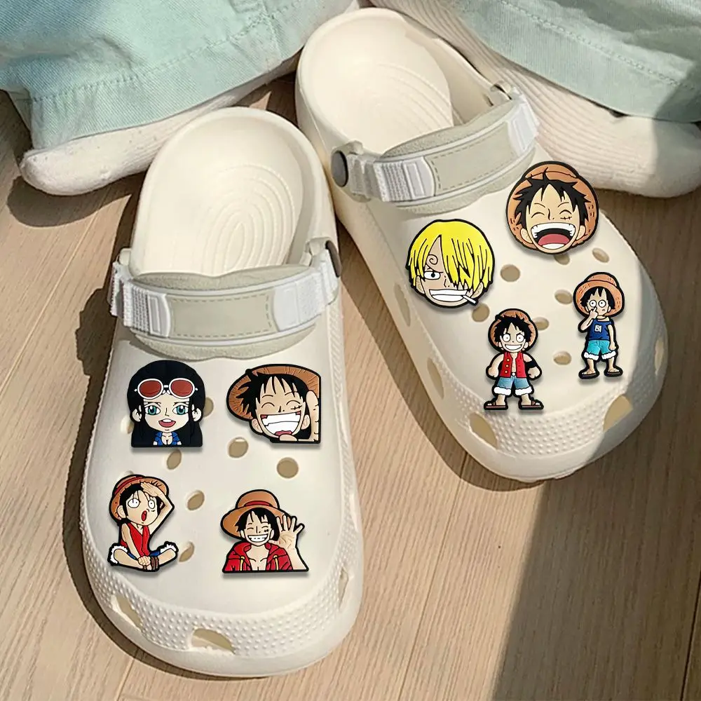 one piece Crocs diy accessories removable Zoro decorative buckle Luffy accessories shoe flowers anime accessories anime