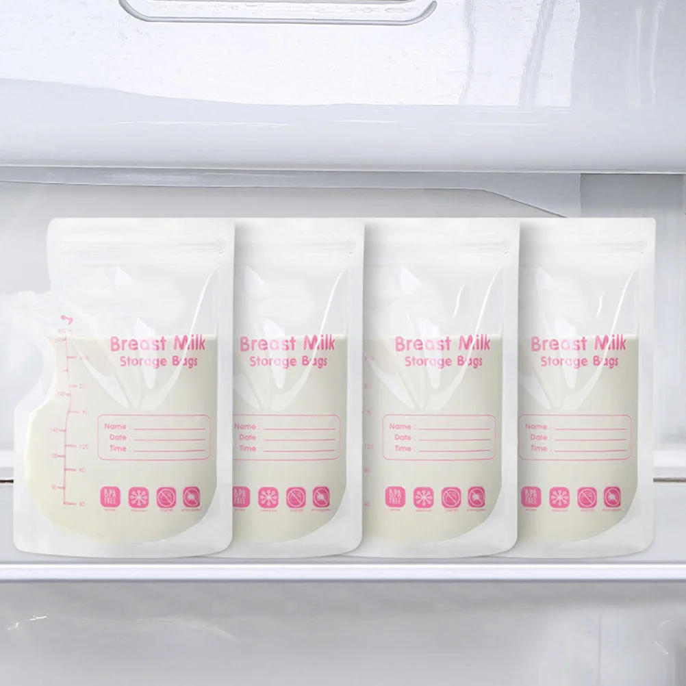 

30Pcs Breast Milk Storage Bags Leakproof Safe Milk Freezer Pouches 250Ml Scale Disposable Breastmilk Storage Breastmilk Pouches