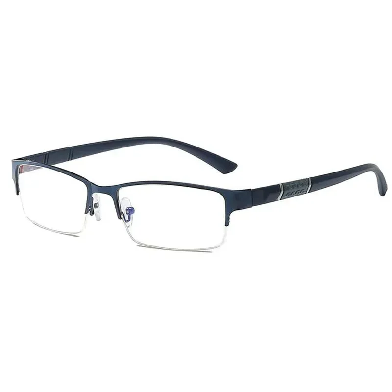 Half Metal Frame Farsightedness Glasses Unisex Myopia  +0.5+1+1.5+2+2.5+3+4+5+6 Finished Products Number Degrees Glasses
