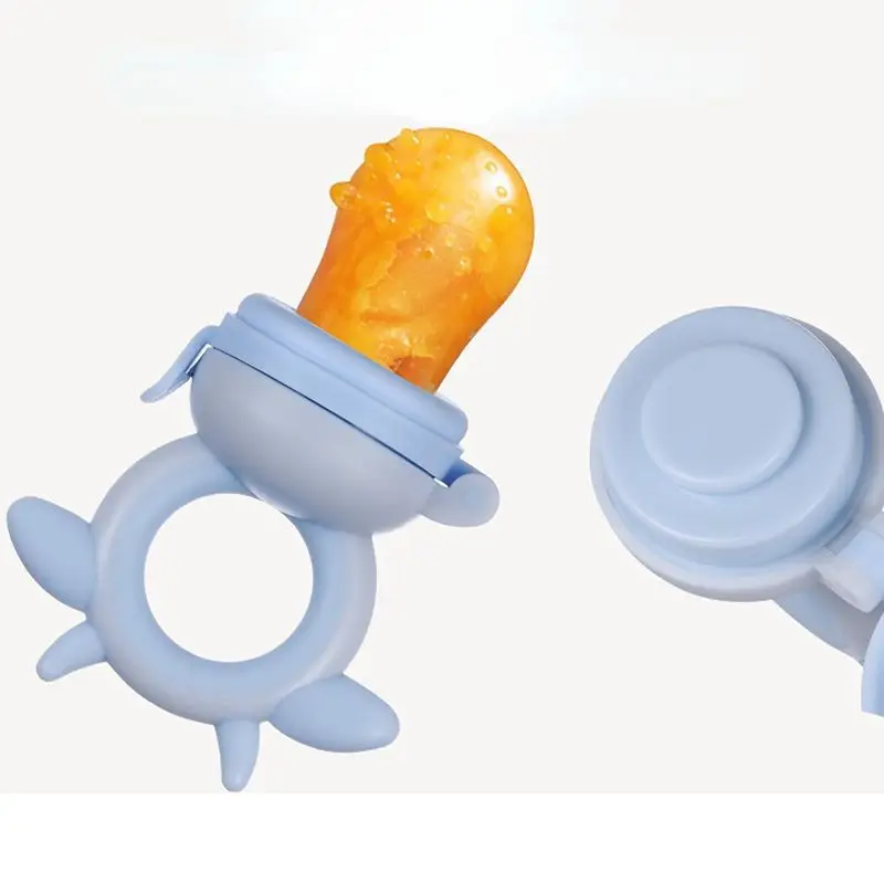 3ใน1อาหารเด็กให้อาหารช้อน Juice Extractor Pacifier ถ้วยให้อาหารเด็กทารกขวดซิลิโคนหมากฝรั่งผลไม้ผักกัดกินเสริม