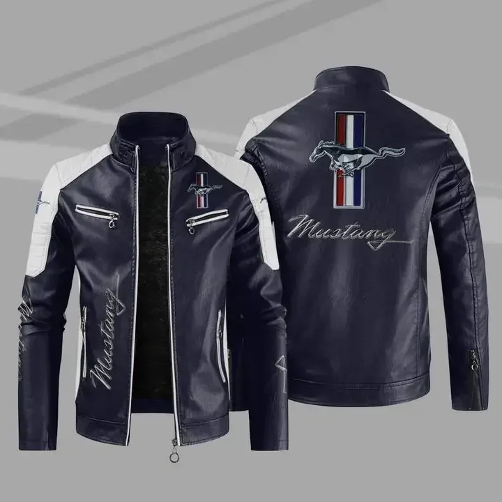 ジャケット HUECLOSET Mustang Jacket SE475 Authentic Mustang Racing Embroidered Cotton Jacket JH Design