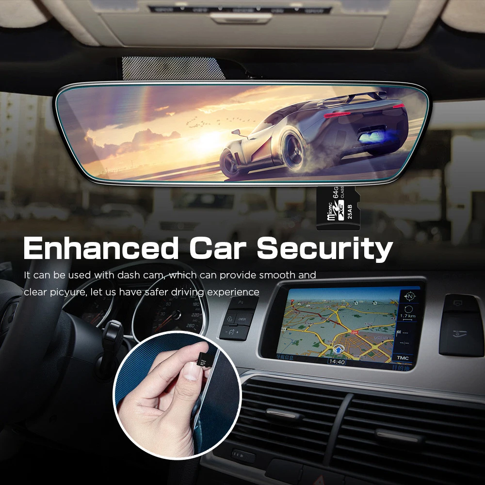 메모리 카드 64GB 32GB 16GB Class10 U3 A1 속도 최대 60 메가바이트/초 4K 풀 HD 미니 스토리지 카드 TF 플래시 카드 자동차 카메라 PC 전화