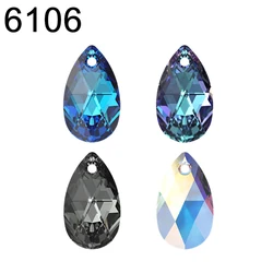 (1 piece) Original Crystals from Austria 6106 Pear-Shaped Pendant Loose Beads Rhinestone DIY Jewelry Making