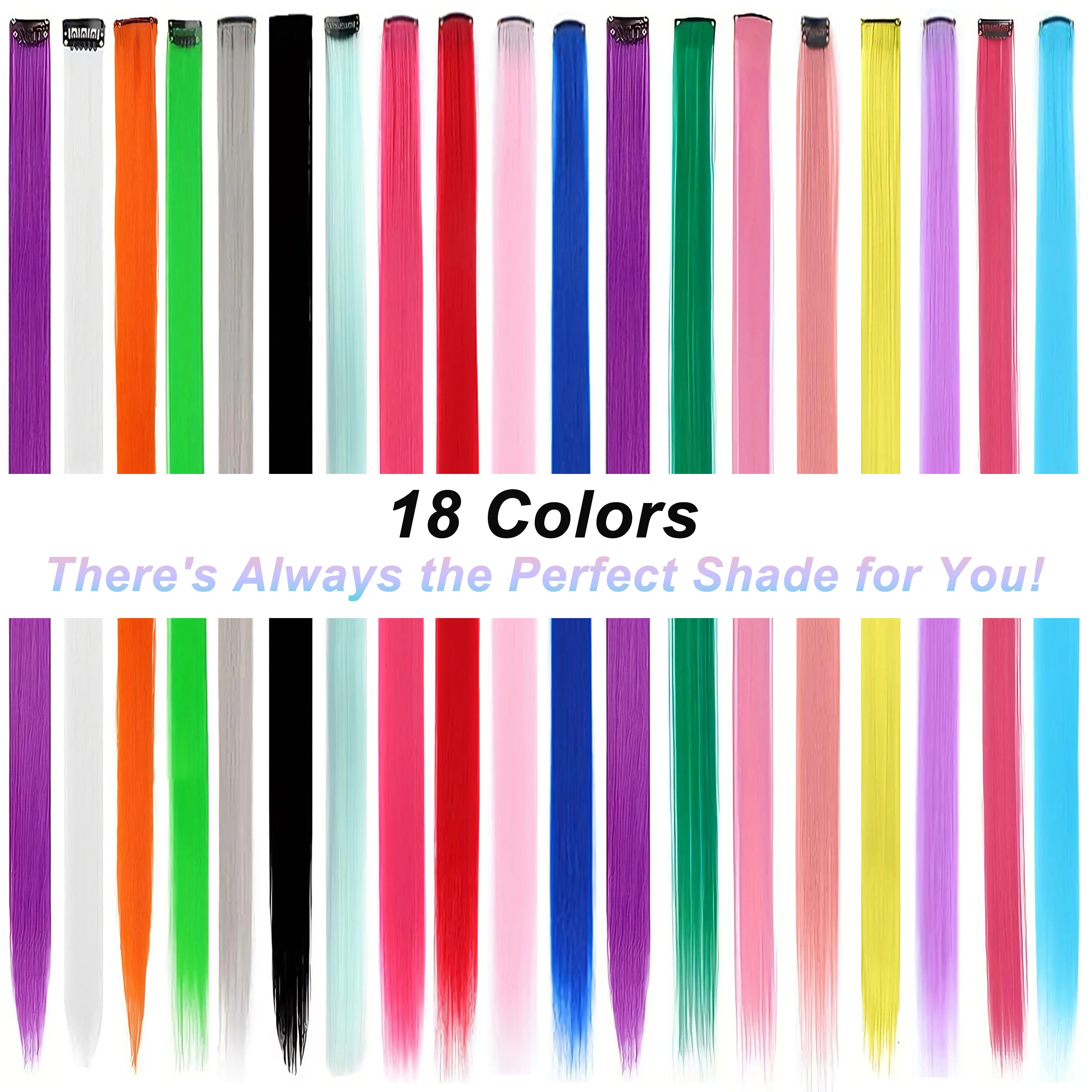 

Clip in Hair Clips Wig - Colorful Glueless Curly Extensions Ready to Wear for Female Wig, Clearance Sale Items Wigs