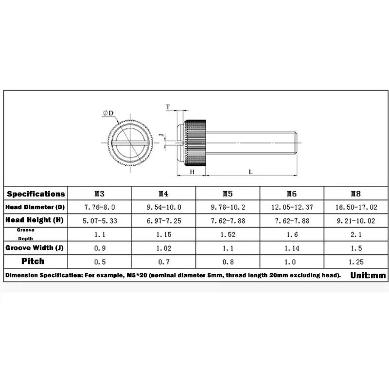 10~50Pcs M3 M4 M5 M6 M8 Acrylic Clear Transparent Knurl Slotted Head Toolless Thumb Bolt Screw Length 5mm~60mm