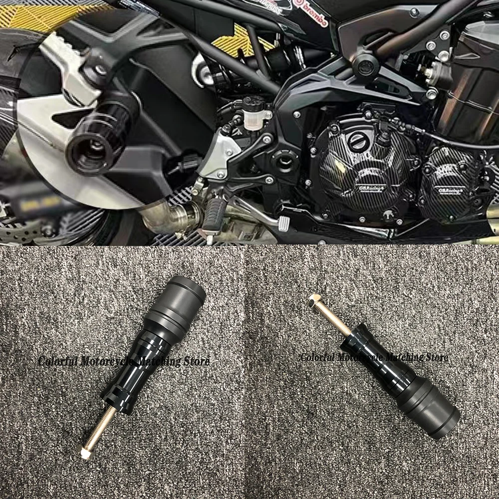 

Z900 Motorcycle CNC Aluminum Frame Anti-Collision Pad Exhaust Skid Anti-Collision Protector, for KAWASAKI Z900 Z900RS 2017-2022