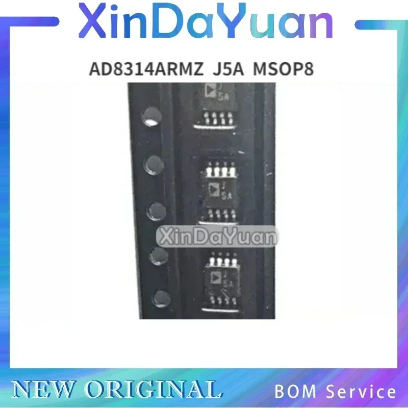 5 pcs AD8314 AD8314ARM AD8314ARMZ  J5A  MSOP-8  Radio-frequency Detector