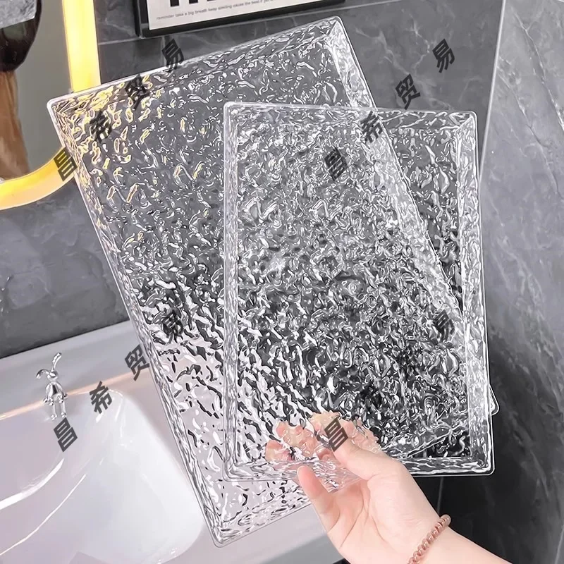 Rectangular Tray, Stylish and Luxurious Acrylic New Tea Tray and Fruit Dish for Home Use