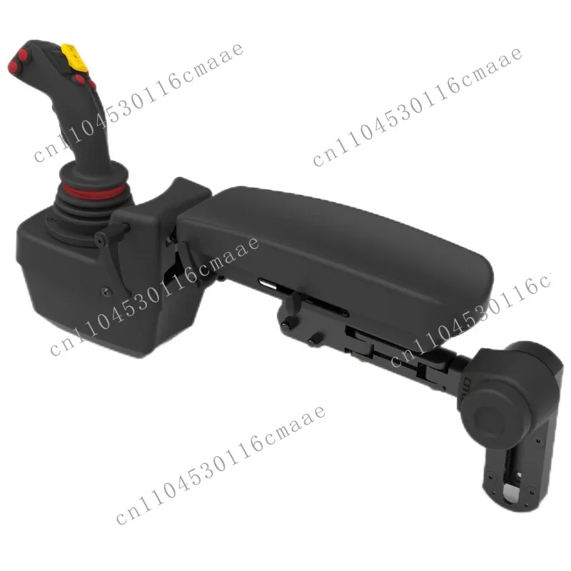 Multi-axial Adjustable Black Plastic Alloy Loader Armrests Control Joystick Boxes CAN/Angle Output Off-road/Heavy Duty
