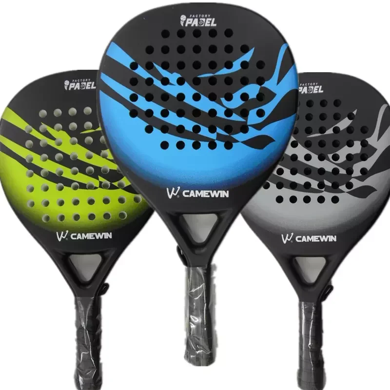 

Camwin Padel Racket Carbon Fiber Surface with EVA Memory Flex Foam Core Lightweight Padel Racquet With Padel bag