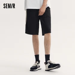 Semir Casual Pants Men Summer Elastic Waist Straight 2024 New Arrival Knitted Sports Jogging Shorts