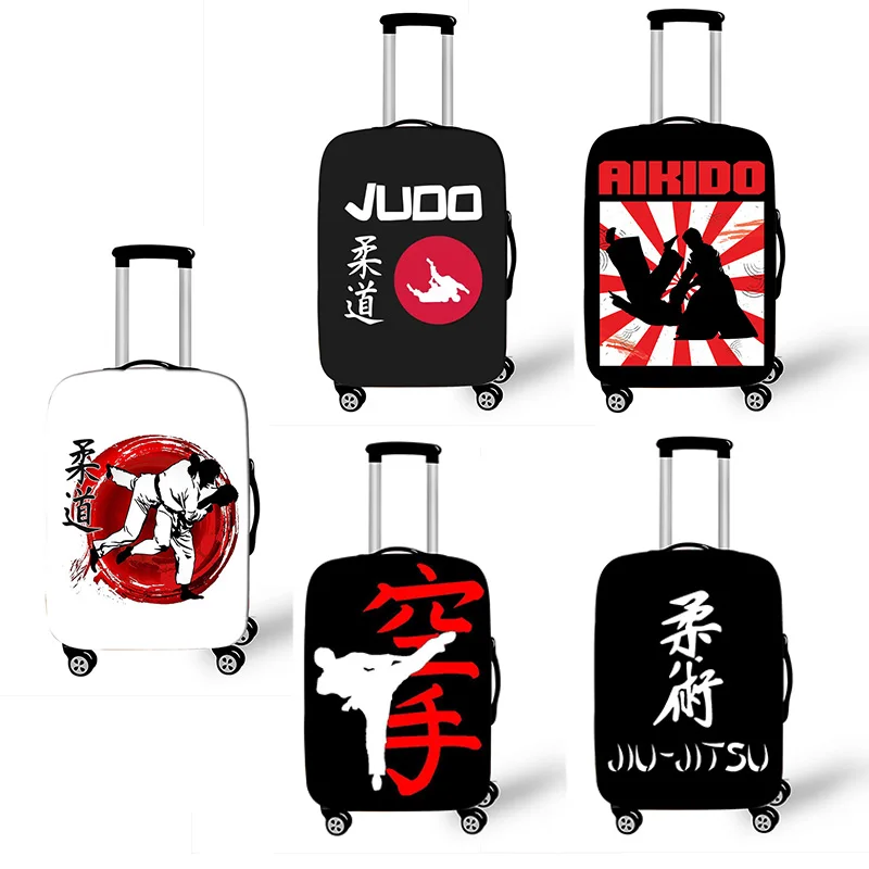 

JUDO / Taekwondo / Jiujitsu / karate / Aikido Luggage Cover For Travel Bag Elastic Trolley Case Cover Baggage Suitcase Covers