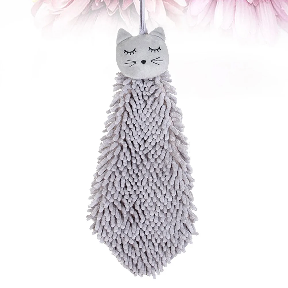 

1 шт. подвесное квадратное полотенце высокого качества из тонкого волокна супер впитывающее полотенце для рук для дома, кухни, ванной комнаты, серое