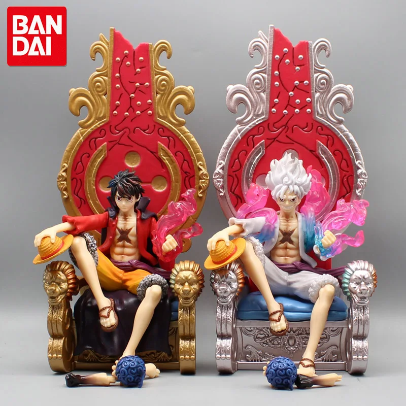 

32cm One Piece Anime Figure Luffy Nika Sitting Posture Five Emperors Action Figurine PVC Model Collection Toys for Children Gift