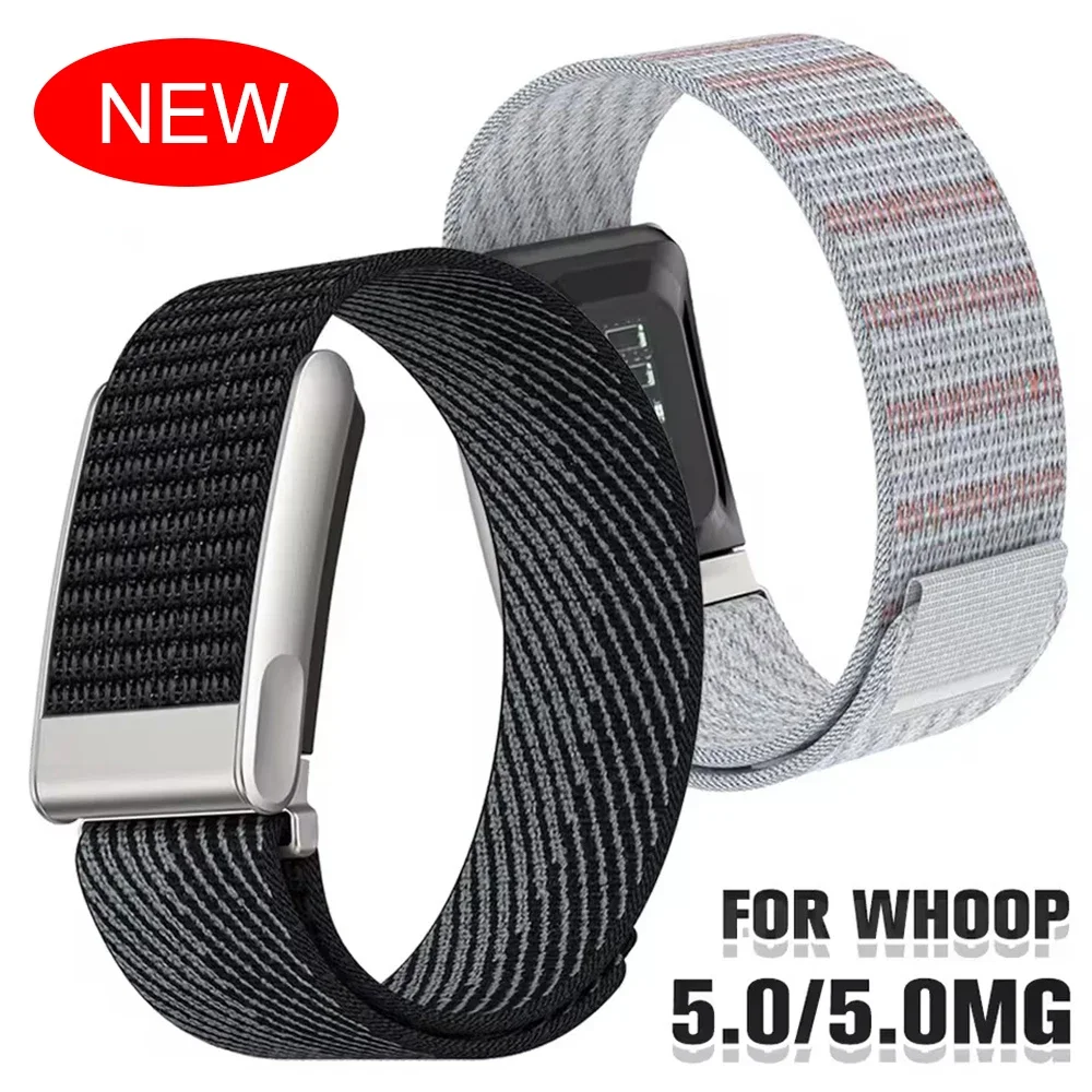 Nylon Replacement Band For Whoop 5.0 Adjustable Soft Breathable Sports Wrist Strap Sweatproof Fitness Gym Running Watch Accessor