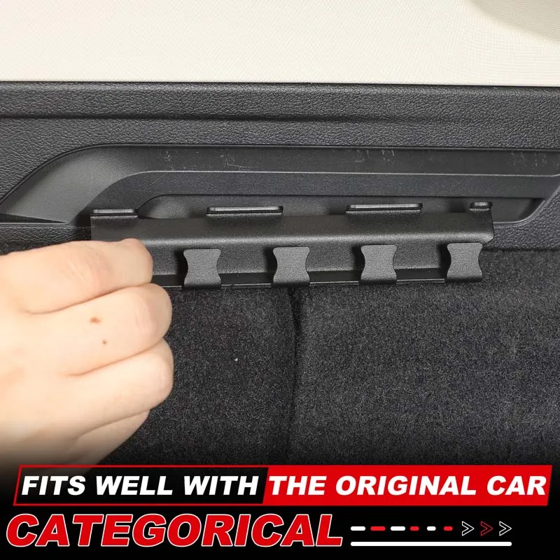 2PCs Carbon steel Black For  BMW X3 G01 2018-2023 Car styling car trunk sunshade slot hook car interior modification accessories