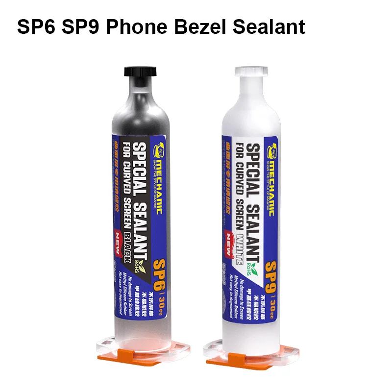 Mechanik SP6 SP9 Klej samoprzylepny Klej do uszczelniania ramek ekranów dotykowych Czarny Biały Klej do klejenia ekranów telefonów komórkowych Klej do naprawy ramek szklanych