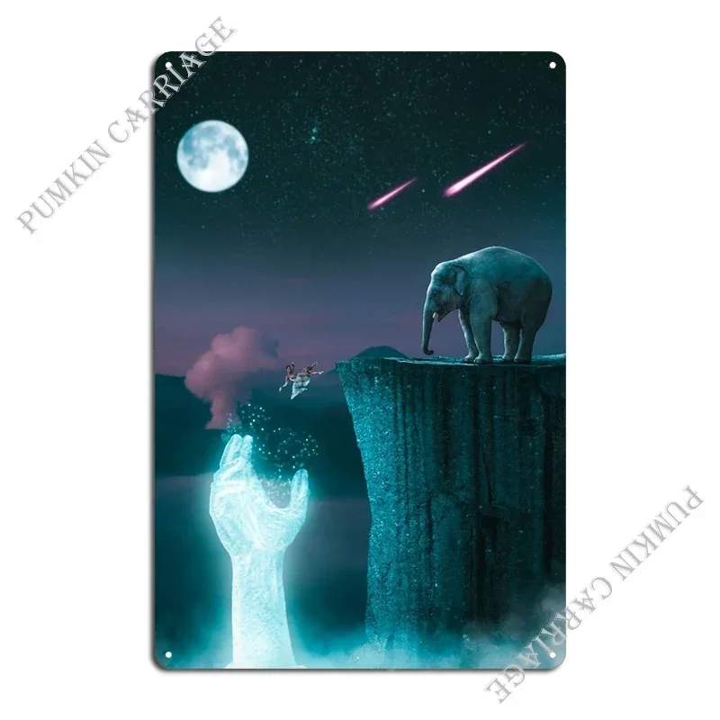 Rising Hand Metal Plaque Poster Printing Party Plates Cinema Club Tin Sign Poster