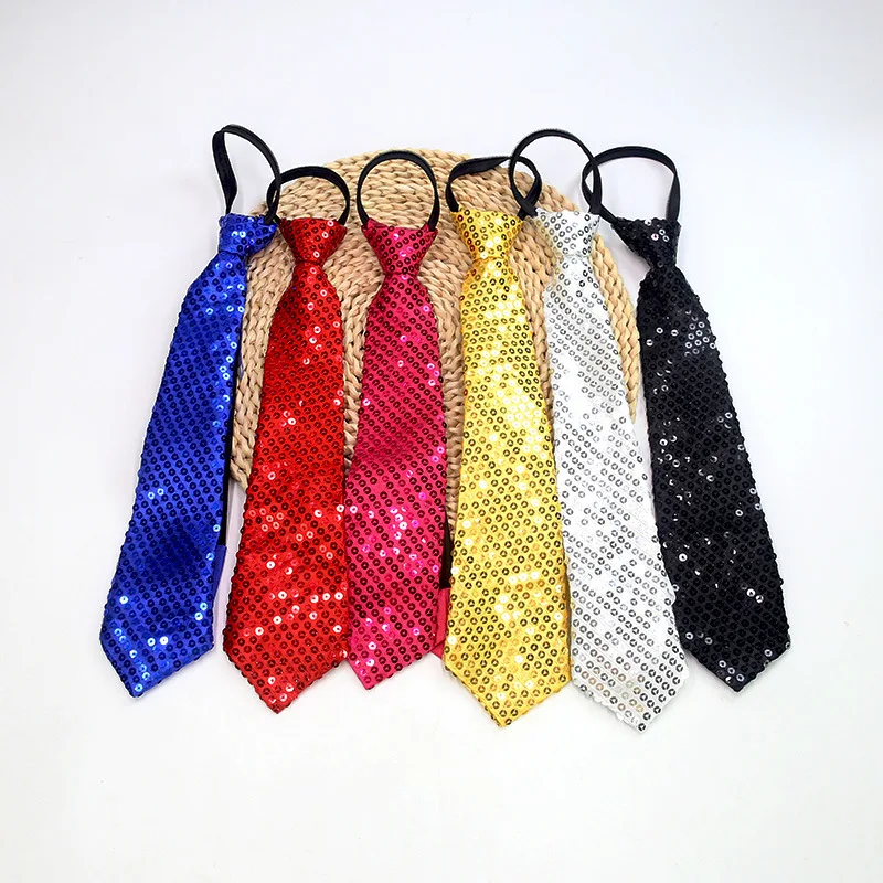 Halloween universale coreano: cravatte e papillon con paillettes jazz in stile: perfetti per spettacoli di danza di strada, spettacoli di magia e look festivi per bambini!