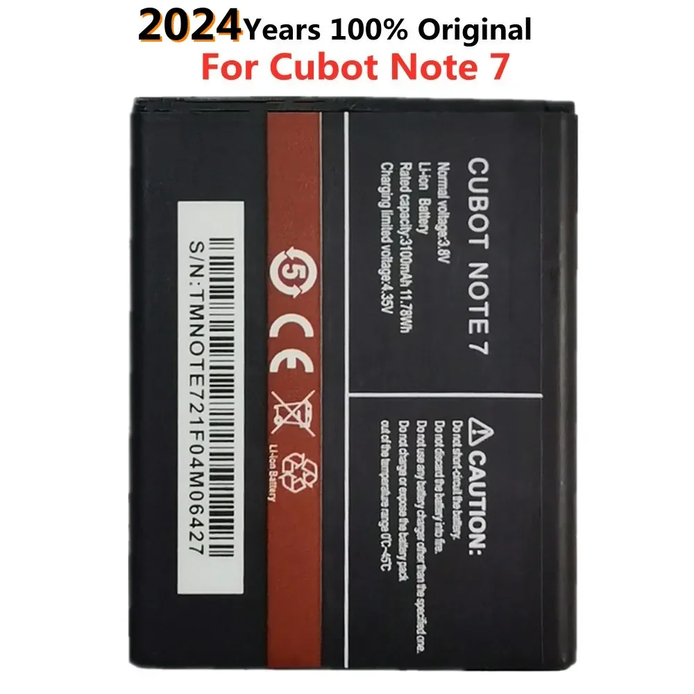 

2024 Years 100% Original Battery For Cubot Note 7 Note7 Mobile Phone High Quality Battery In Stock Fast Shipping