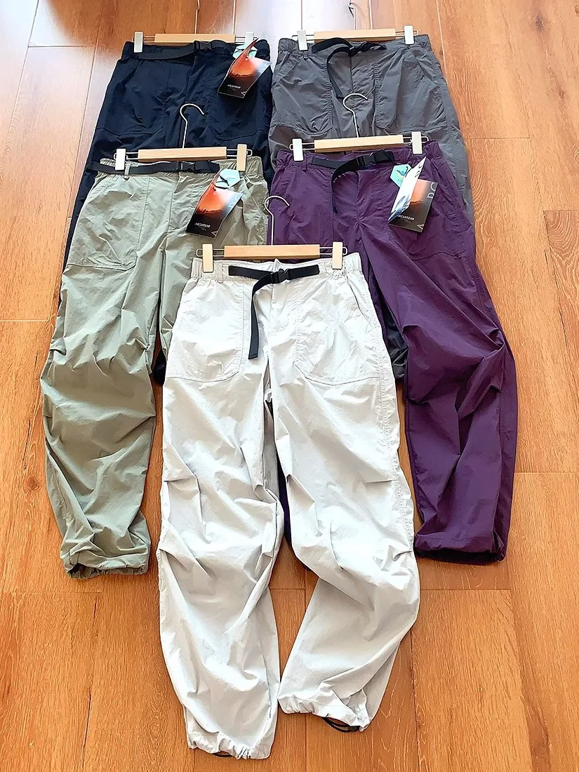 

Легкие повседневные брюки-карго для мужчин и женщин, прямые брюки, модные и стильные, для летней носки, в стиле Heavy Industry.