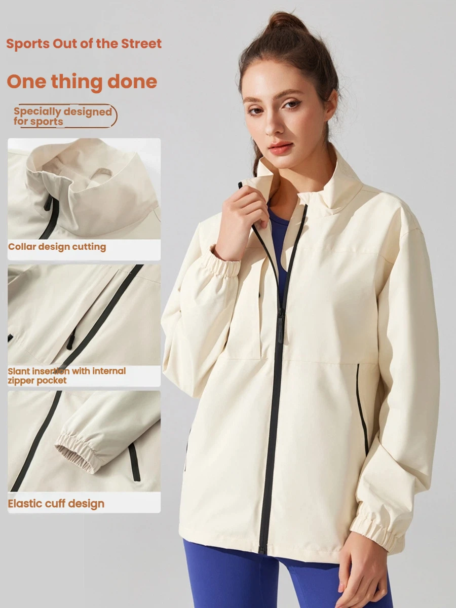 Women's windbreaker Coat Unisex Lightweight 3-Proof Hiking Sun Protection Jacket Running Sport Trench coat for woman large sizes