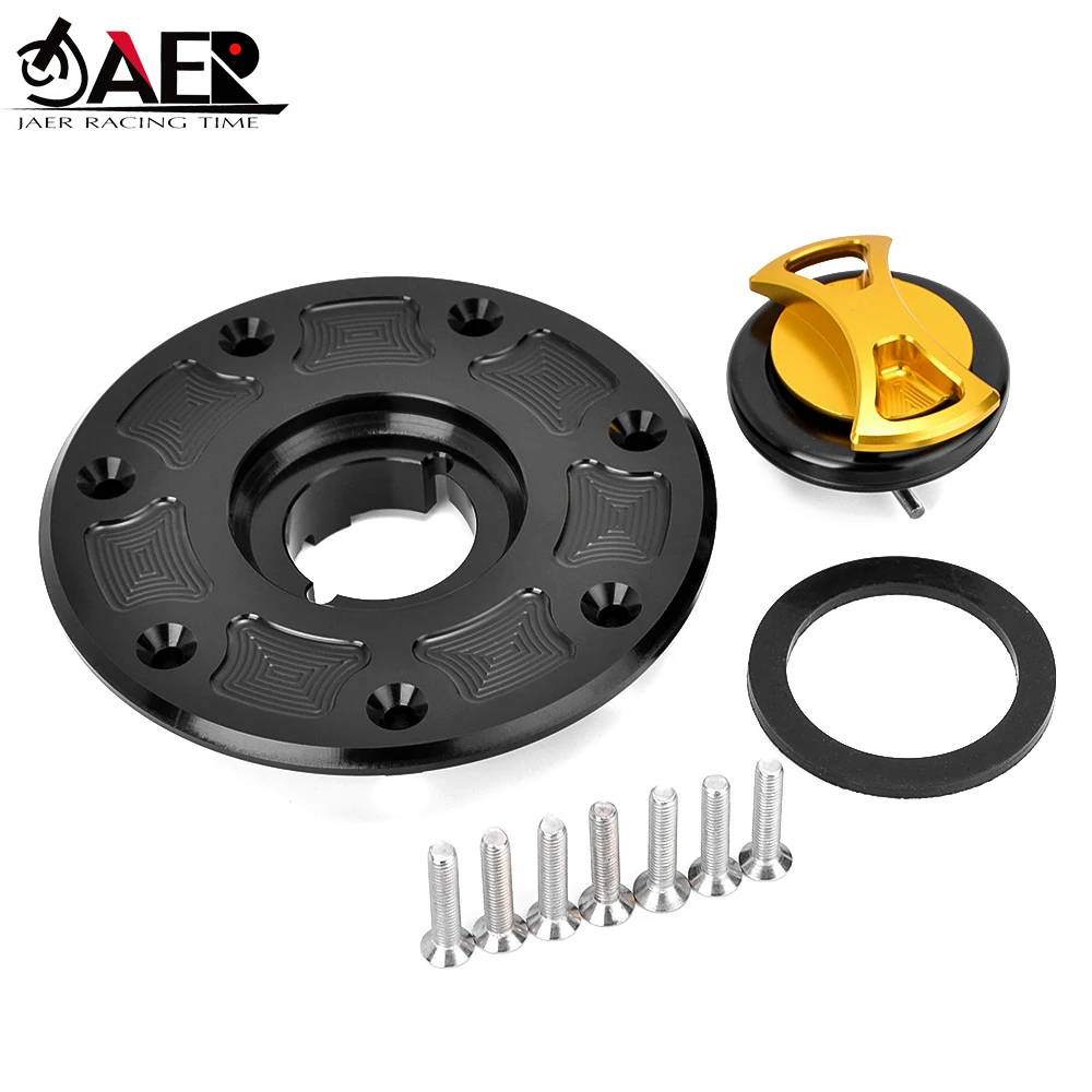 Motorcycle Keyless Fuel Gas Tank Cap Cover for Kawasaki Ninja500 EX500 500R ZX6 ZX6E ZX6R ZX7 ZX7RR ZX9 ZX9R ZX11C ZX11D ZRX1100