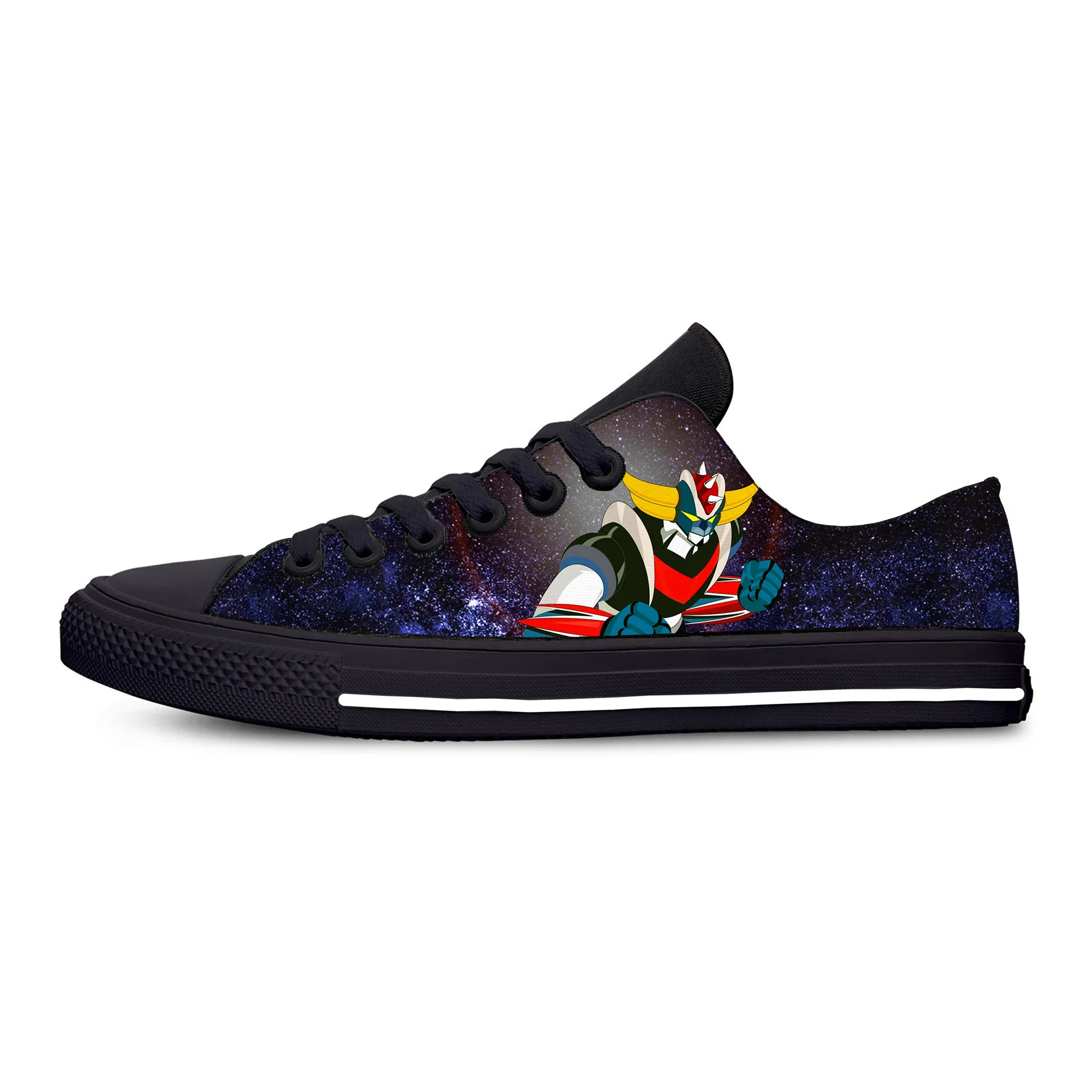 

Hot UFO Robot Goldrake Grendizer Anime Gurendaiza Casual Cloth Shoes Low Top Lightweight Breathable 3D Print Men Women Sneakers