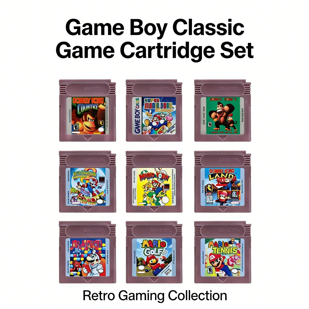 

USA Version 16 Bit Game Video Game Cartridge Console16 Bit Game Card Wario Land Donkey Kong Wario Land 2 Yoshi for GBC/GBA Mario