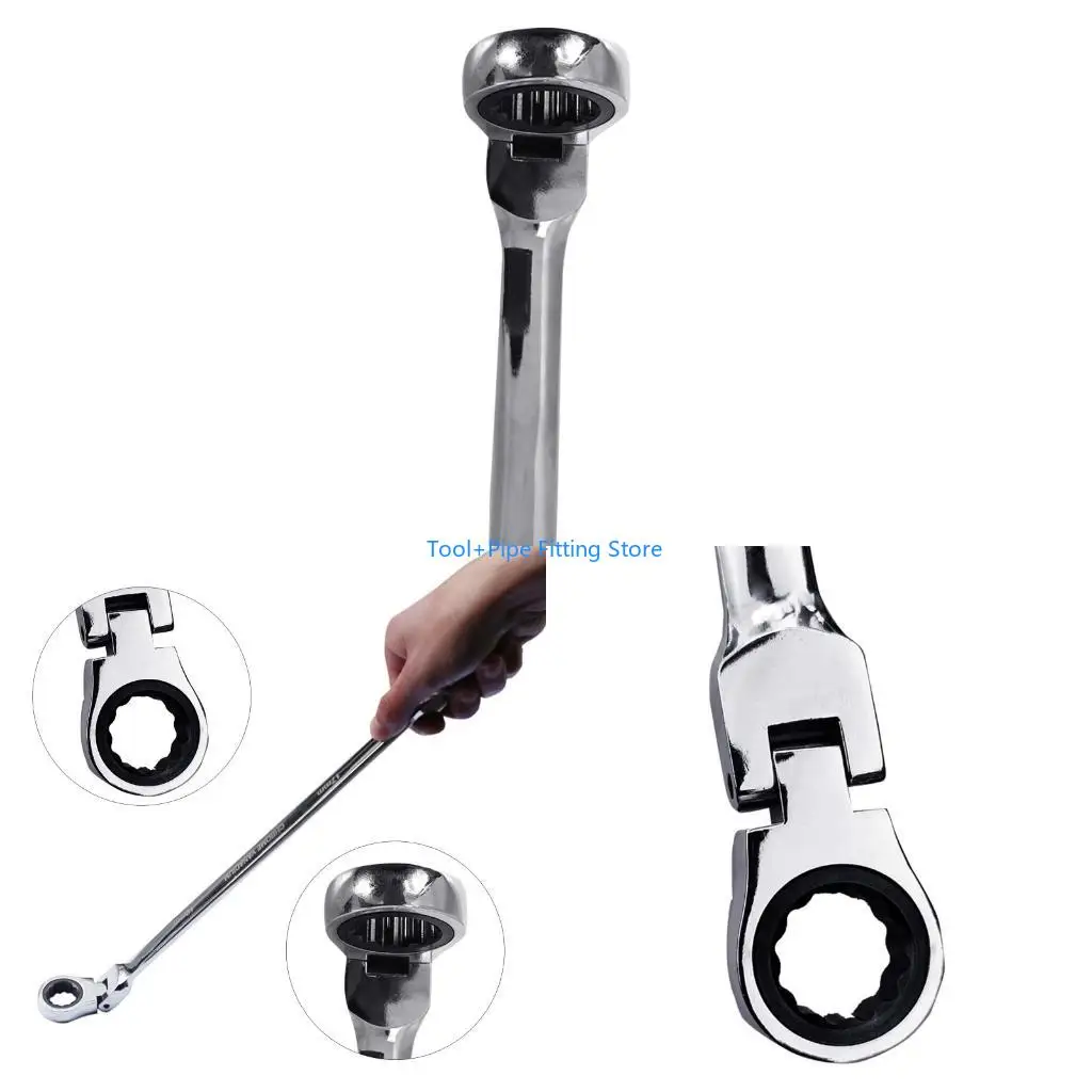 F92B Flex-Head Ratcheting Wrench Set 8-19mm Metric for CR-V Quick Access Spanner 6