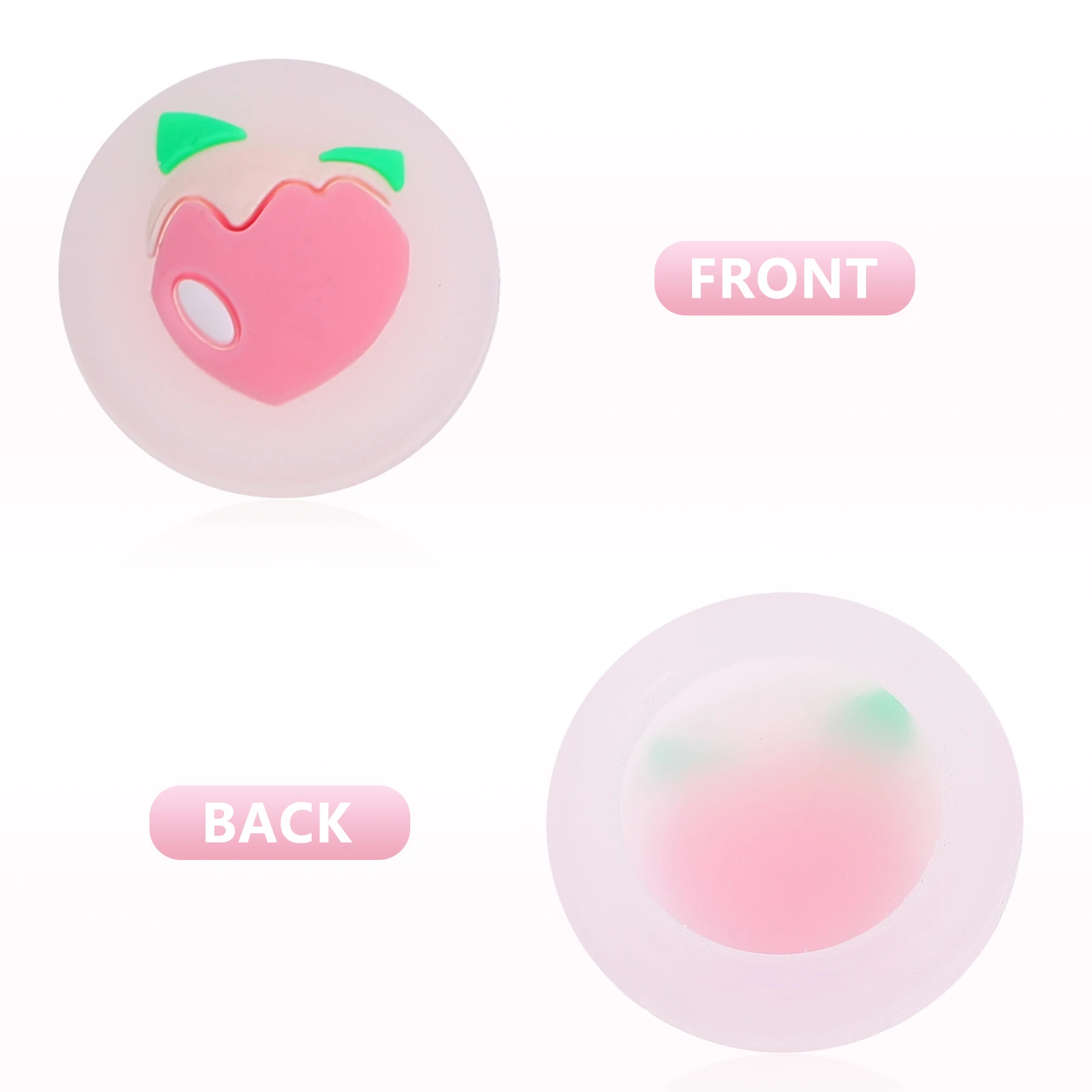 

4pcs Silicone Joystick Protective Caps Fruit Design Easy Install Anti-Slip Thumb Stick Cover For Game Machine Joystick Grip