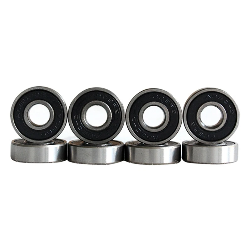 

DIY 3.25Inch Black Skateboard Trucks With 60X45mm PU LED Skateboard Wheels Bridge And ABEC-9 Bearings