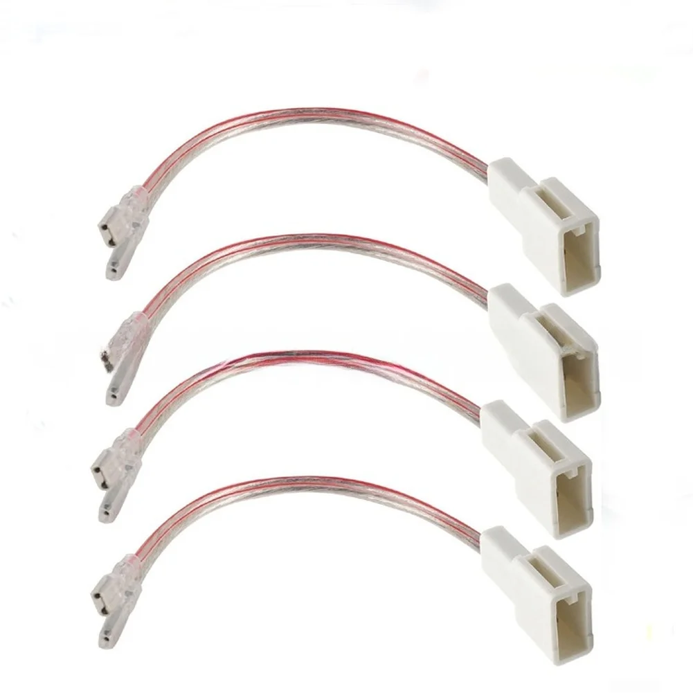 /Automotive /Speaker /Wire Adapter 4 PCS For Car Audio Systems ABS Material White Color Reliable Electrical /Connection