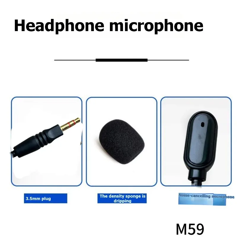 【PUBLICIDAD】Micrófono de repuesto de 3,5 mm para Razer Barracud X, para auriculares con micrófono para juegos Edifier G5 E-Sports