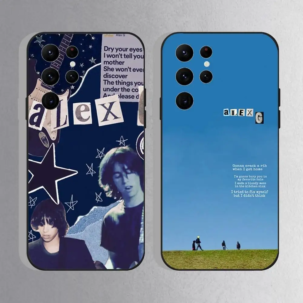 

Alex G Headlights Phone Case For Samsung S25,S24 Ultra,S20,S30 plus,S22 Plus,S23,Ultra 5G Silicone Black Shell