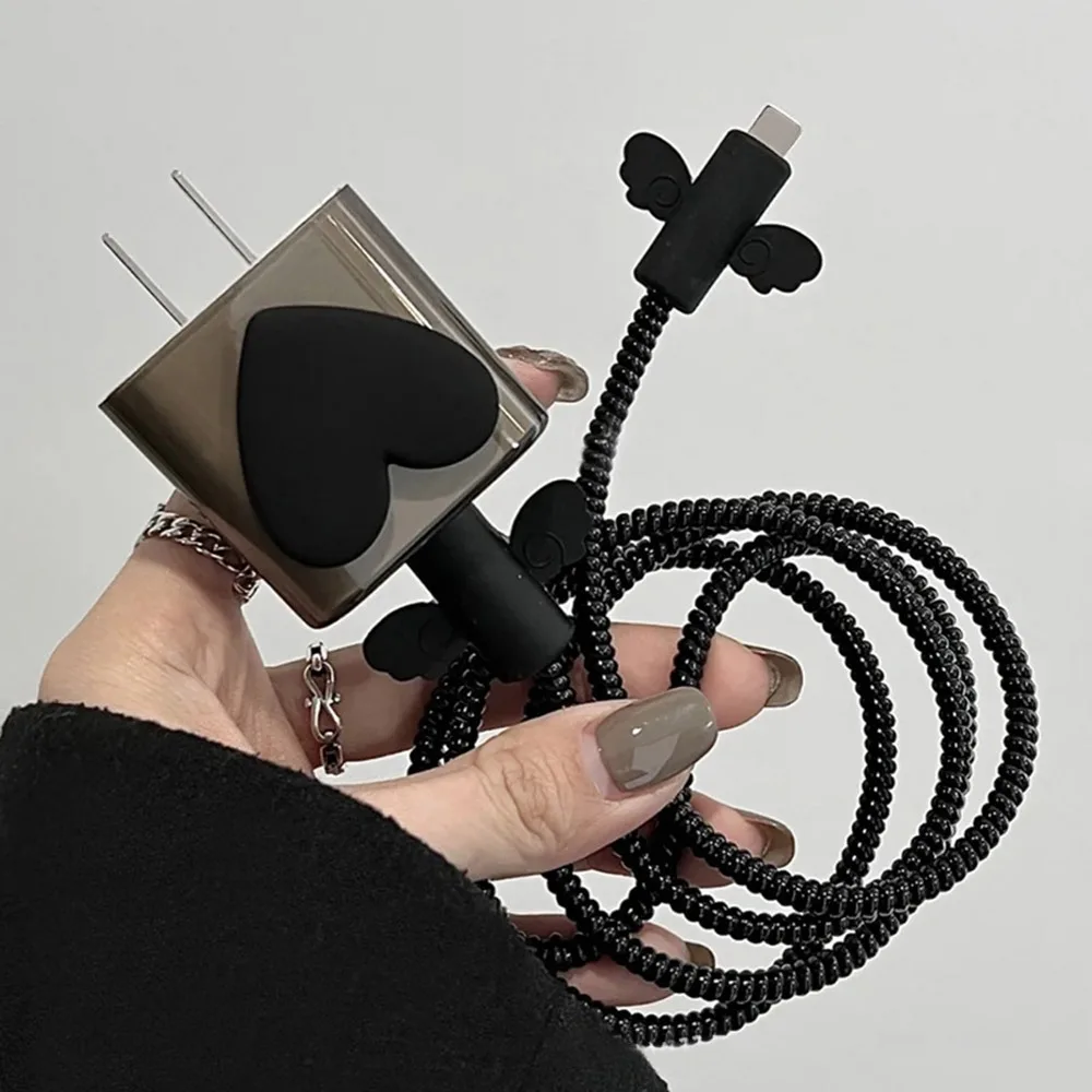 حماية كابل الشاحن آيفون 11 12 18 واط 20 واط شاحن PD خط البيانات دوامة اللفاف واقية ل أبل برو ماكس حامي #1