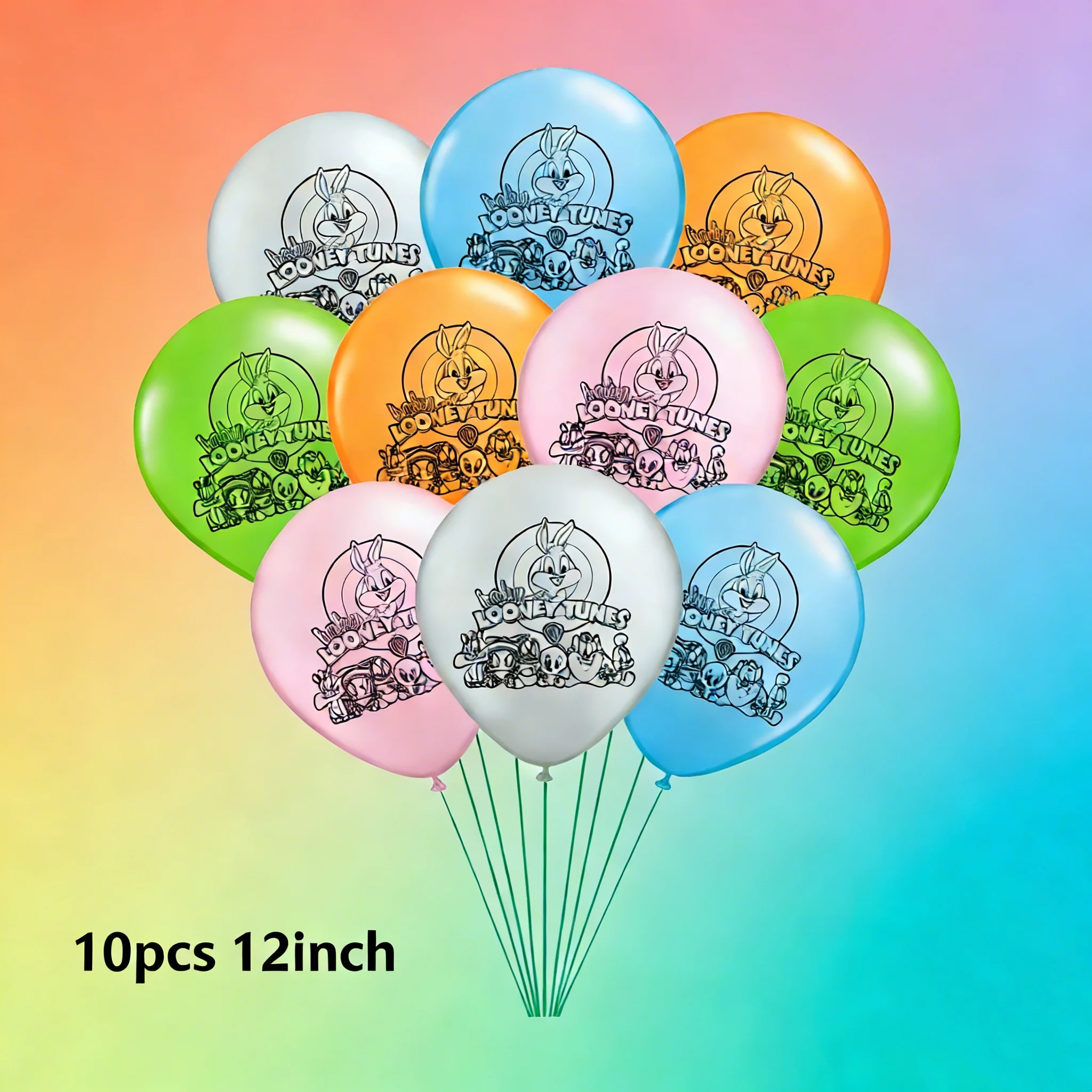 

10pcs Cartoon Animal Rabbit Theme Bunny Rabbit Balloon Baby Birthday Party Decoration 12inch Latex Balloon Set