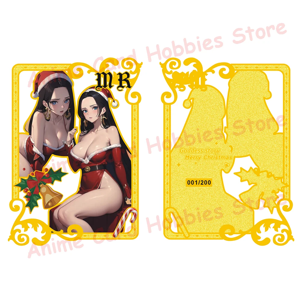 New Goddess Story MSR LSP Waifu Metal Card Tifa Lockhart Yor Gorger Makima Rem Power Anime Girl Bikini Metal Card Kids Toy Gift