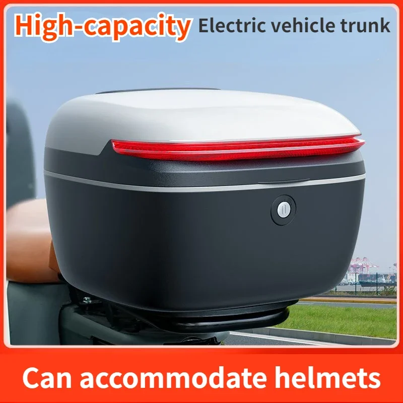 Electric Vehicle Rear Trunk Universal Large Capacity Waterproof Motorcycle Storage and Storage Box Trunk Moto Accessories