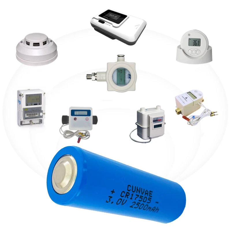 Medidor de água inteligente com bateria de lítio axial, 3V baterias primárias, medidor de fluxo de gás, CR17505, 50 pcs
