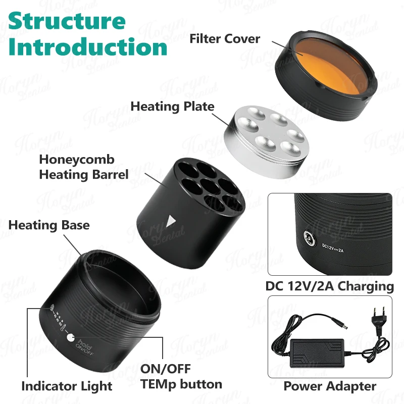 Materiał kompozytowy dentystyczny AR Heater 40/45/50 ℃   Regulowana Temperatura Zmiękczacz Podgrzewacz Żywicy Podgrzewacz Sprzęt Dentystyczny Utrzymuje Ciepło